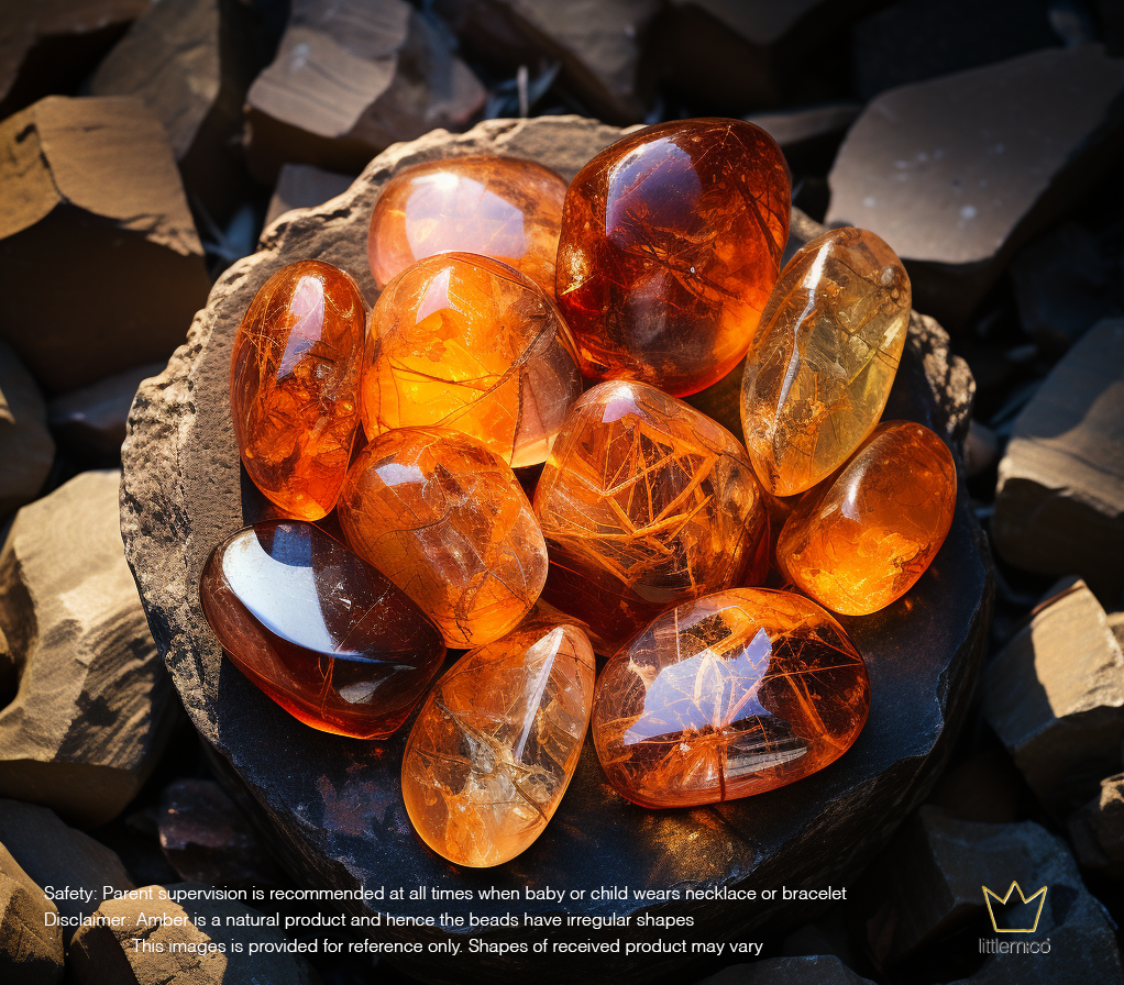 Amber Necklace - Raw Cognac