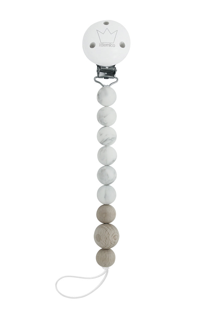 Sol pacifier holder - Marble