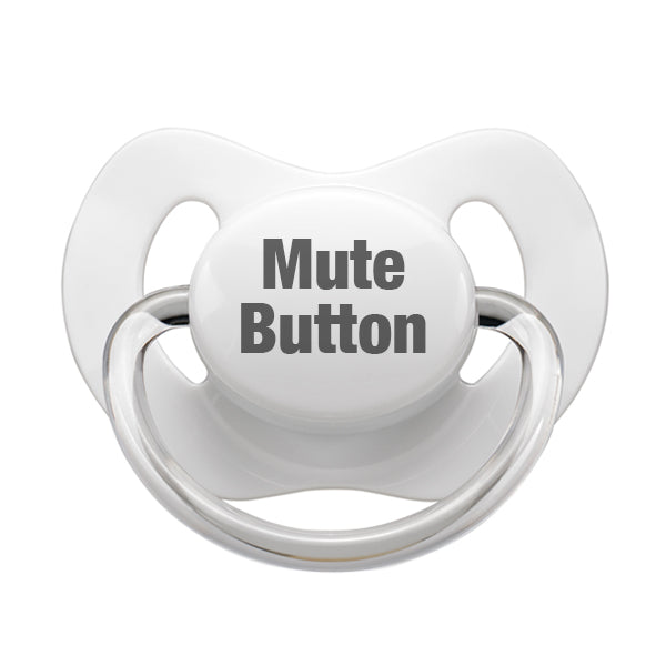 Mute Button Pacifier