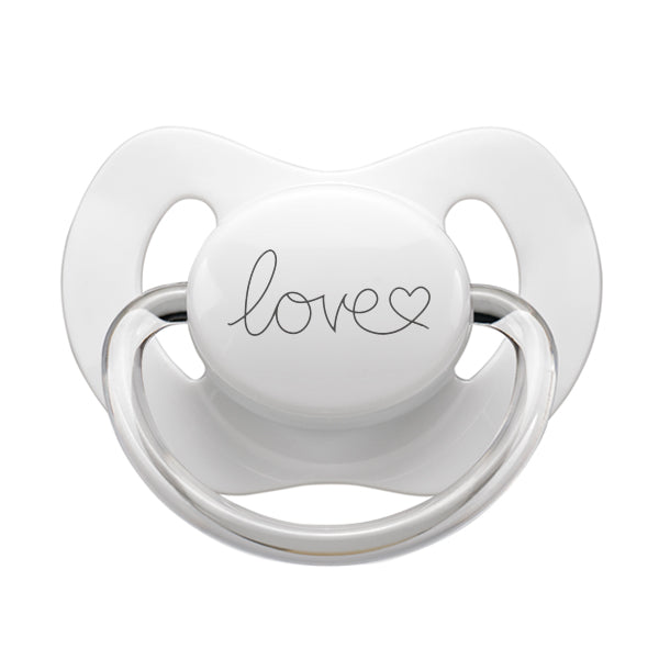 LOVE w/heart Pacifier