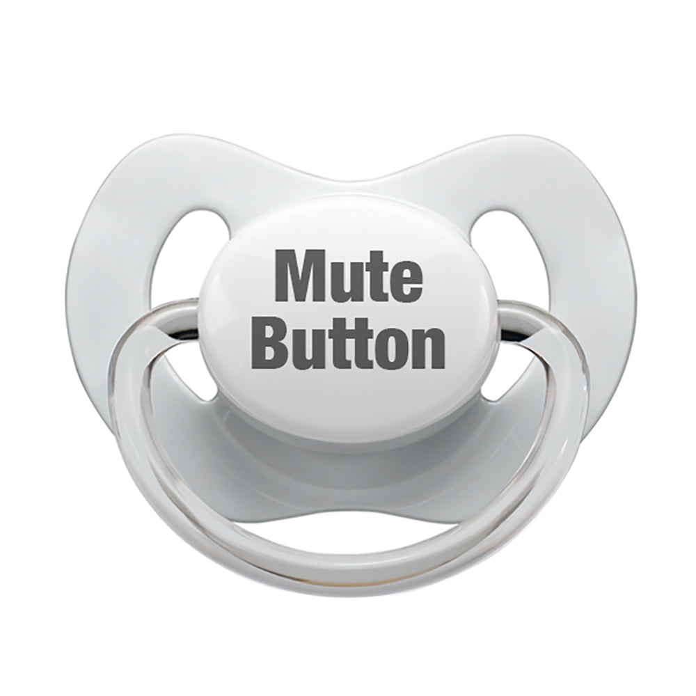 Mute Button Pacifier