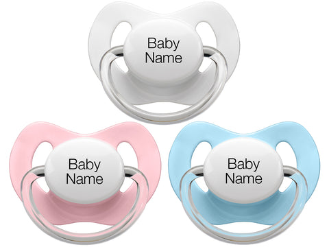 Personalised Pacifiers 3 pcs. Mix